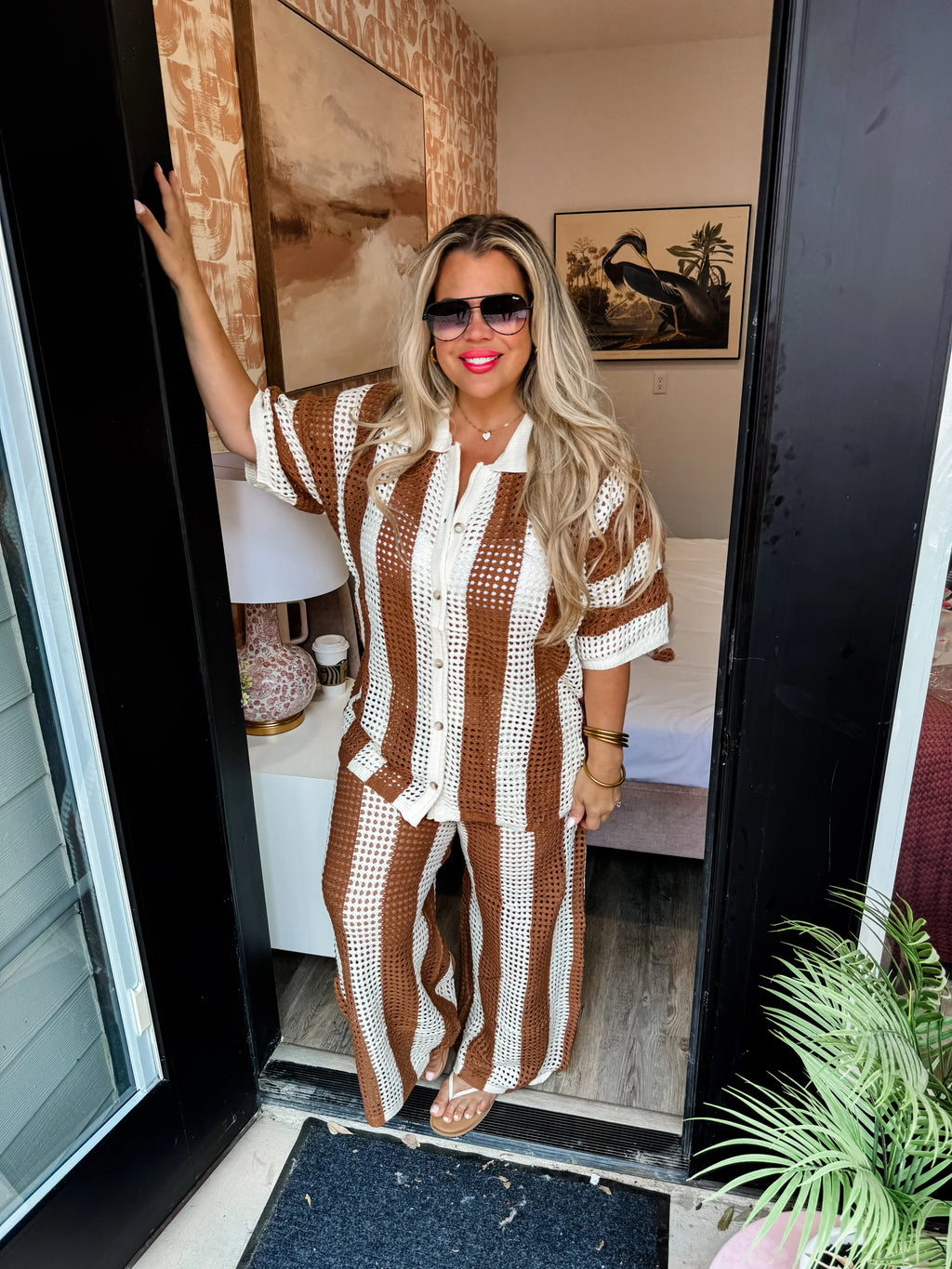 Sandy Toes Sweater Knit Cover-Up Set - Reg & Curvy