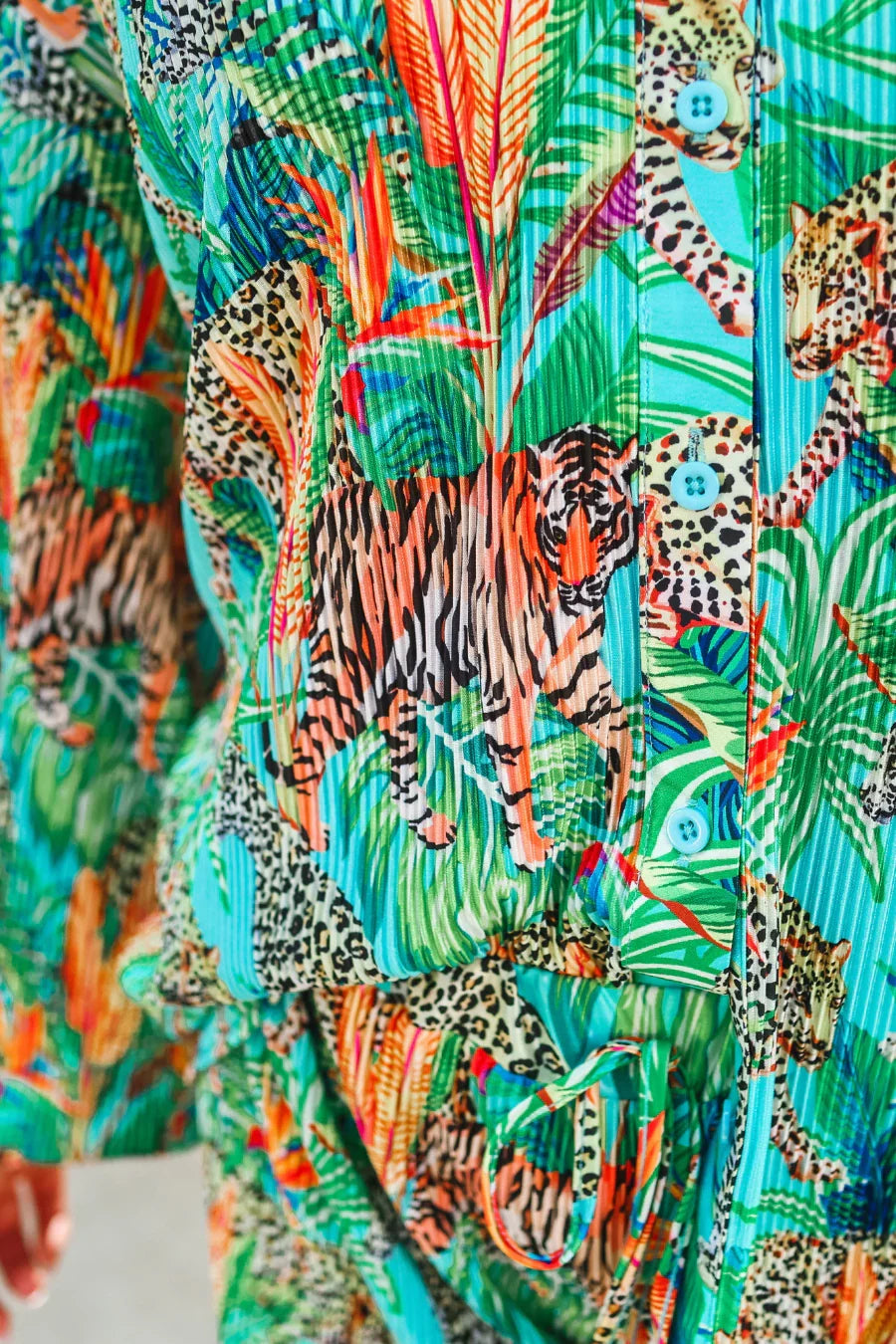 Wild Tropics Pleated Set - Reg & Curvy