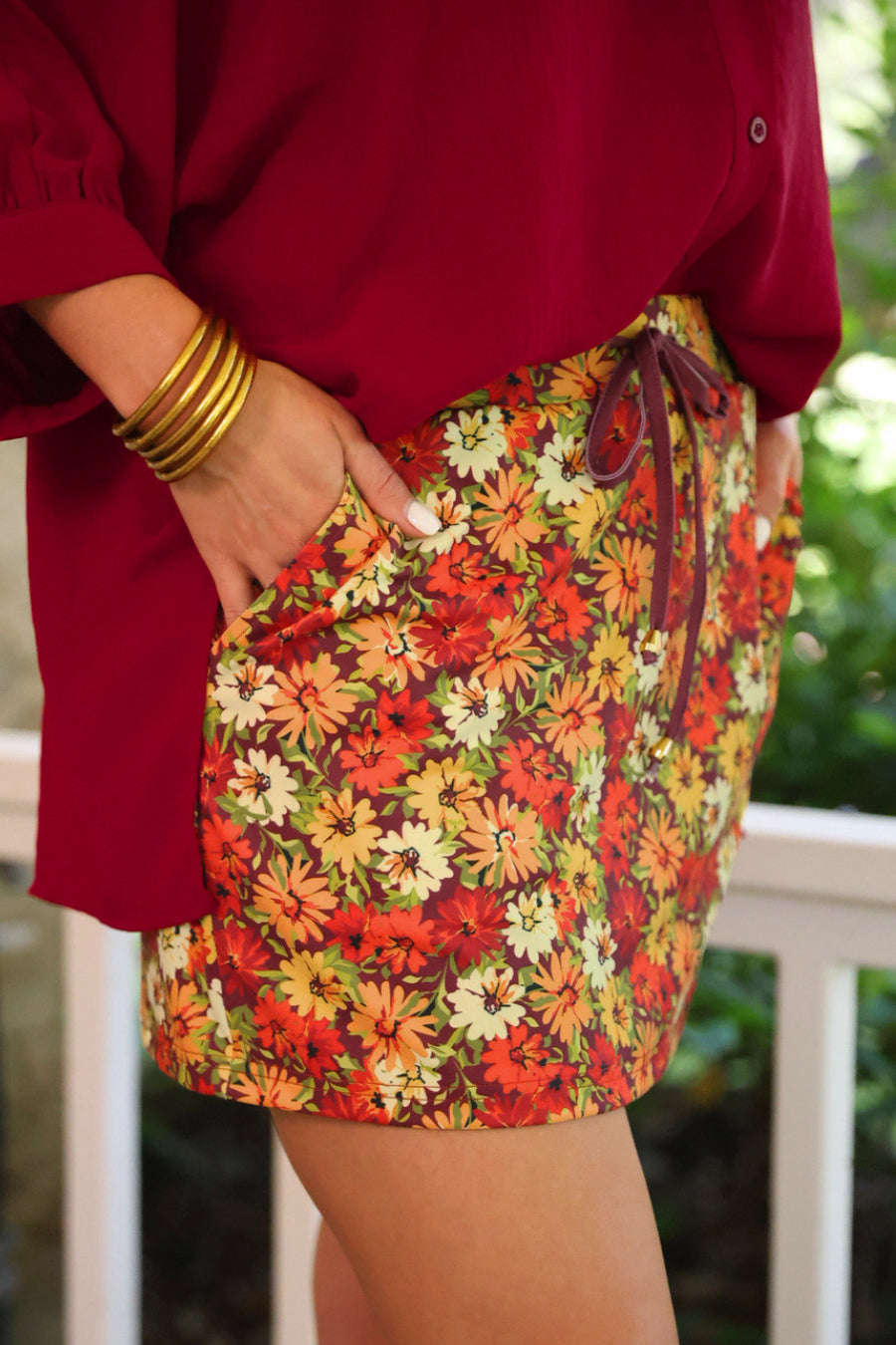 Autumn Wildflower Skort - Reg & Curvy