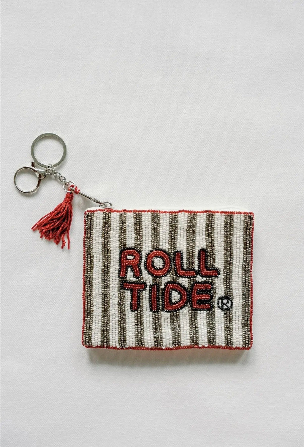 University of Alabama Beaded Coin Purse
