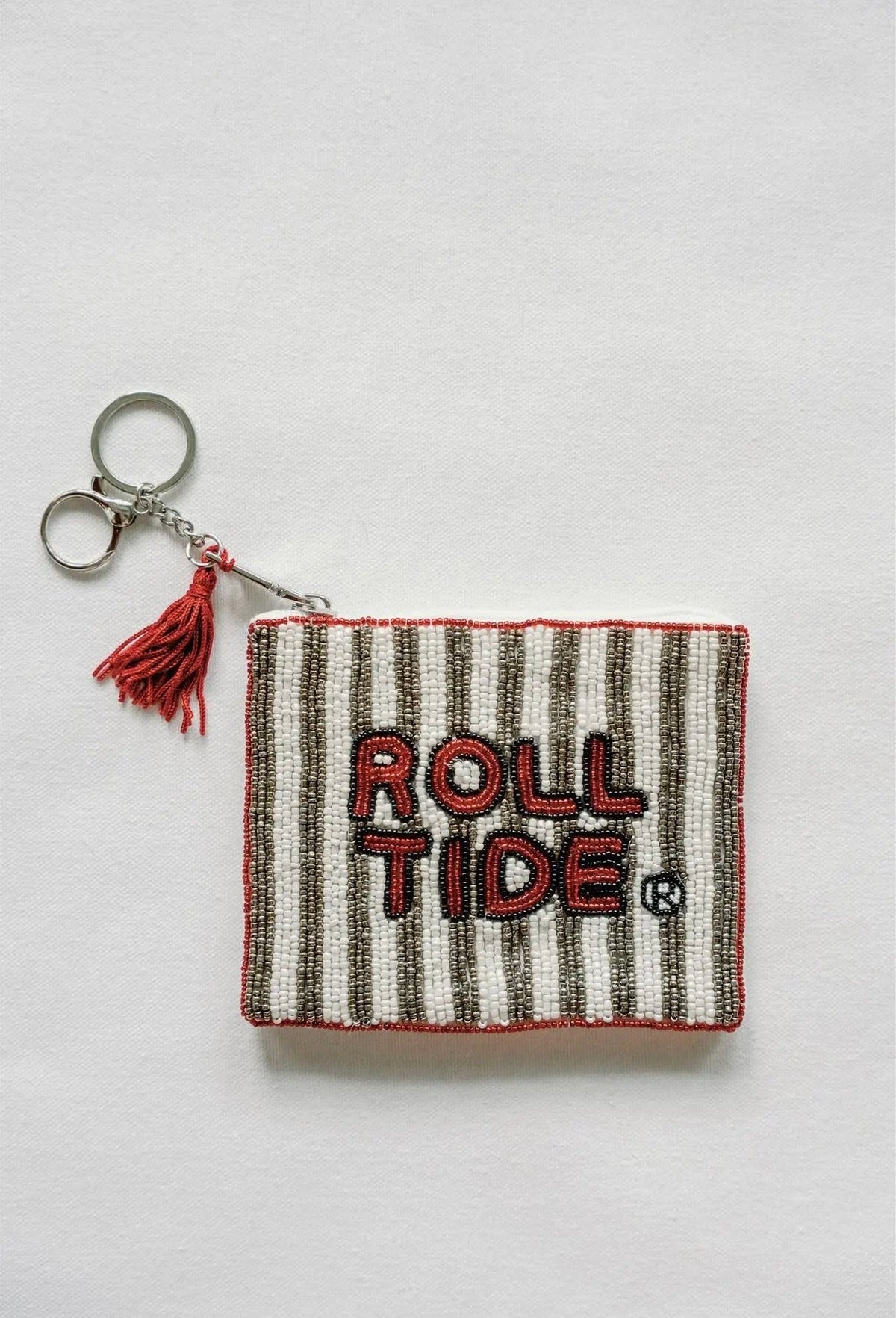 University of Alabama Beaded Coin Purse