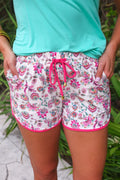 Paisley Paradise Lounge Shorts - Reg & Curvy