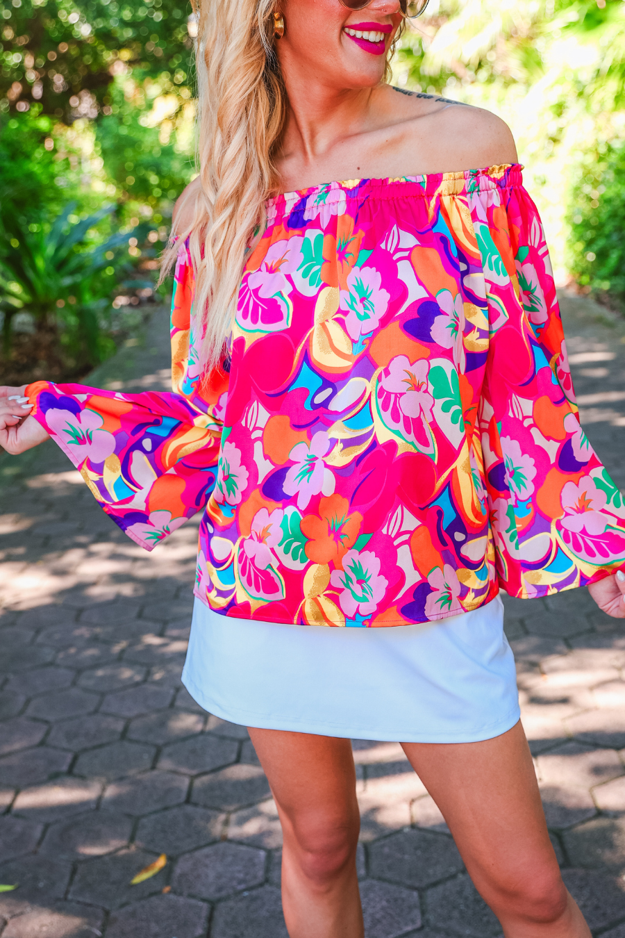Tropic State of Mind Off Shoulder Top - Reg & Curvy