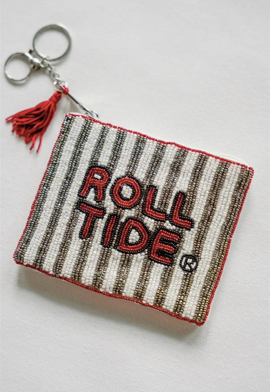 University of Alabama Beaded Coin Purse