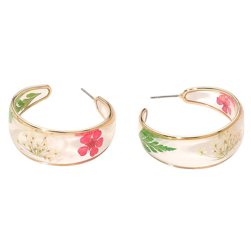 Garden Party Resin Hoops