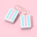 Lucky Tile Statement Earrings