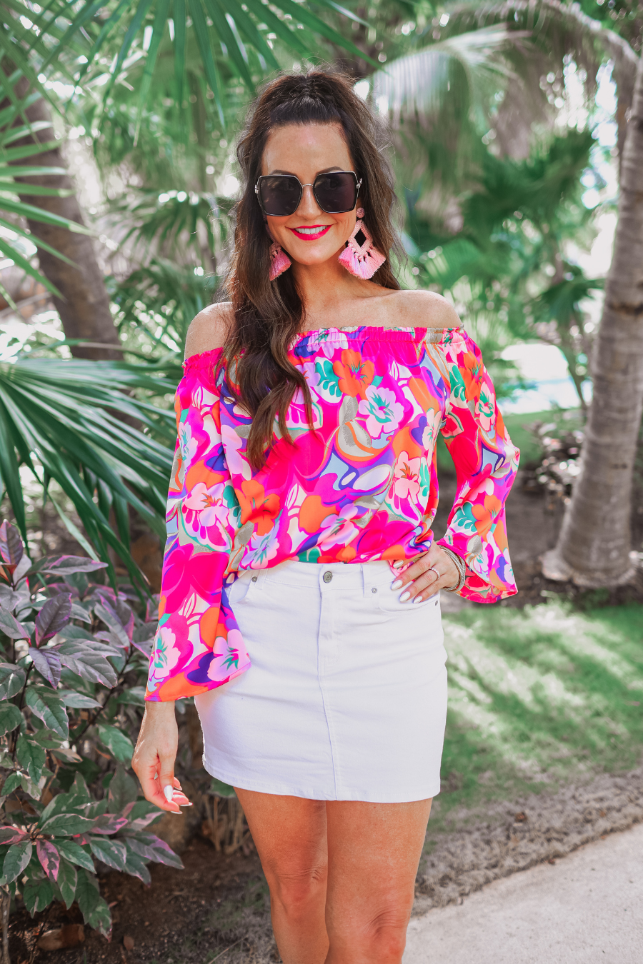 Tropic State of Mind Off Shoulder Top - Reg & Curvy