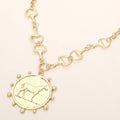 Golden Gallop Medallion Necklace