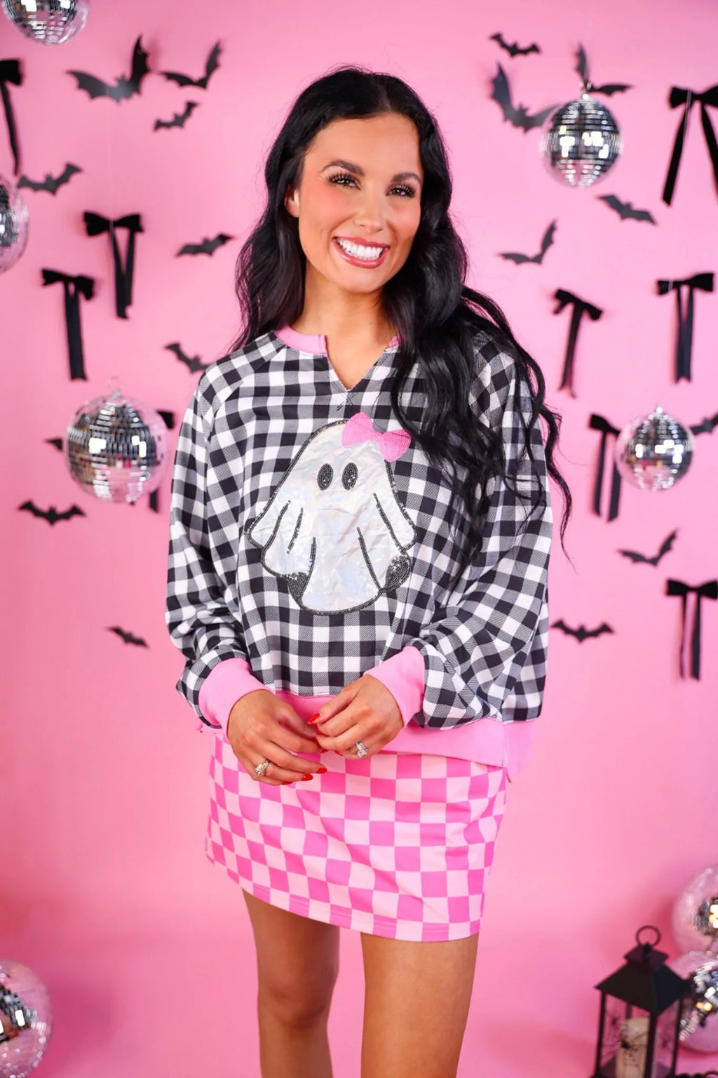 *PREORDER* Pink Boo Babe Pullover - Reg & Curvy