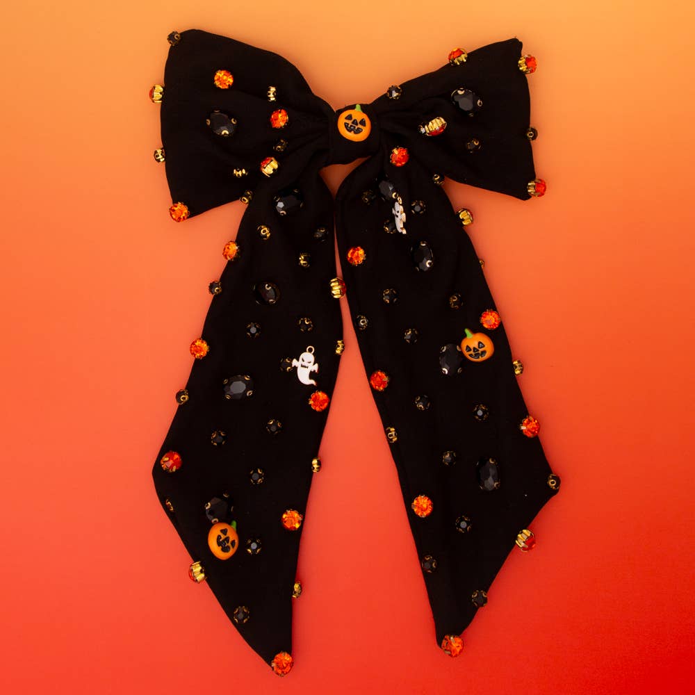 Spooky & Sparkly Statement Bow