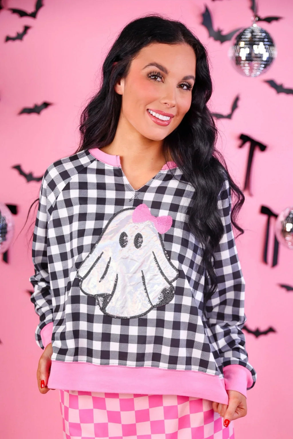 *PREORDER* Pink Boo Babe Pullover - Reg & Curvy