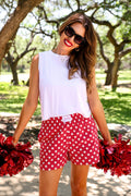 Saturday Spirit Boxer Shorts in Red - Reg & Curvy