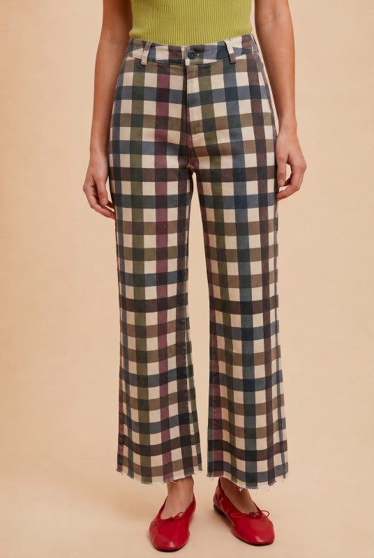 Harvest Plaid Wide Leg Pants - Reg & Curvy