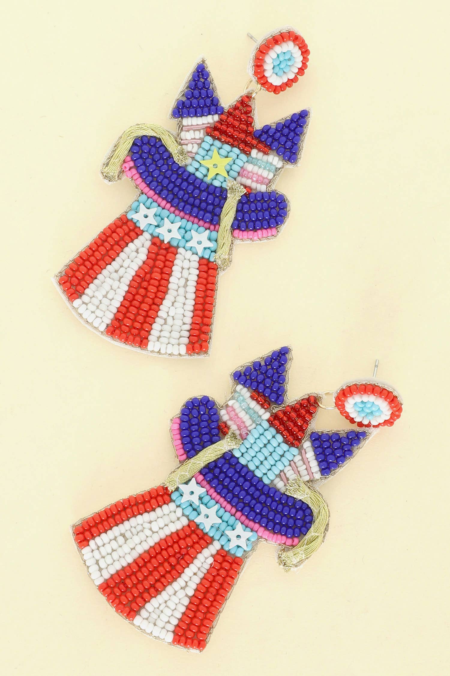 Star-Spangled Sweetheart Statement Earrings