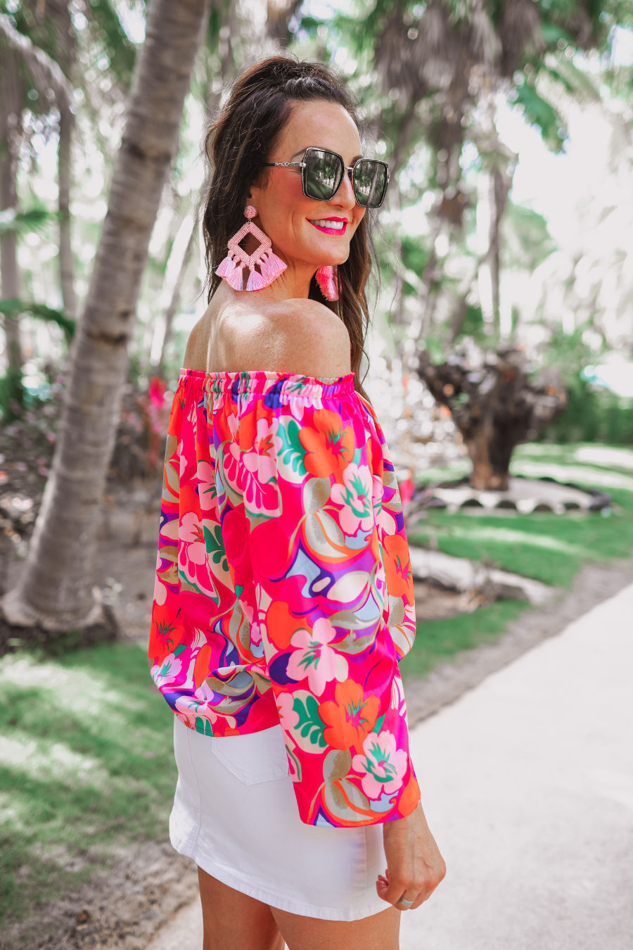 Tropic State of Mind Off Shoulder Top - Reg & Curvy