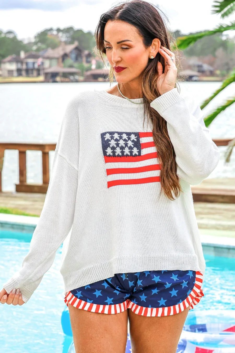 Stars & Stripes Forever Sweater - Reg & Curvy