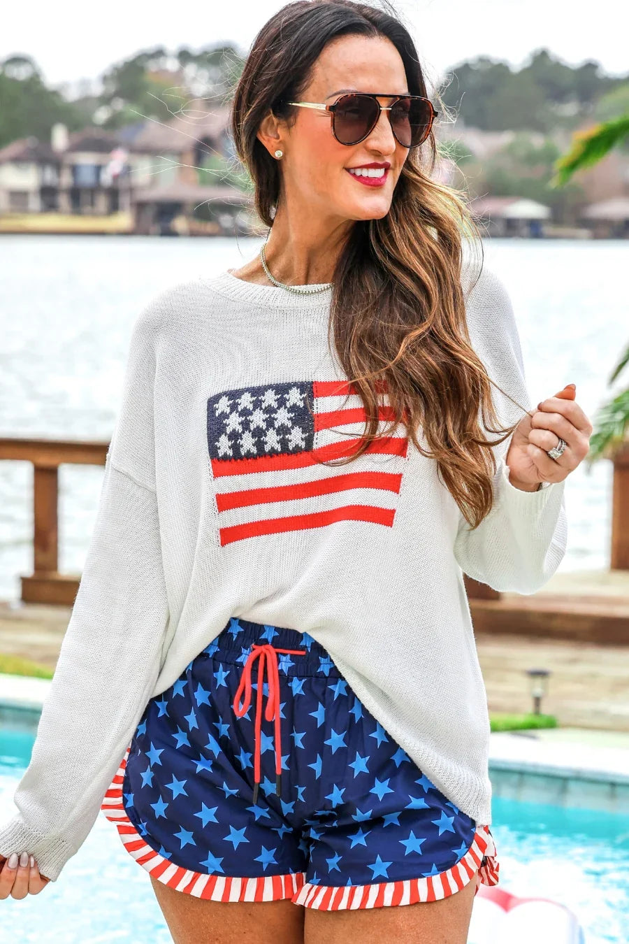 Stars & Stripes Forever Sweater - Reg & Curvy