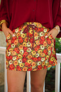 Autumn Wildflower Skort - Reg & Curvy