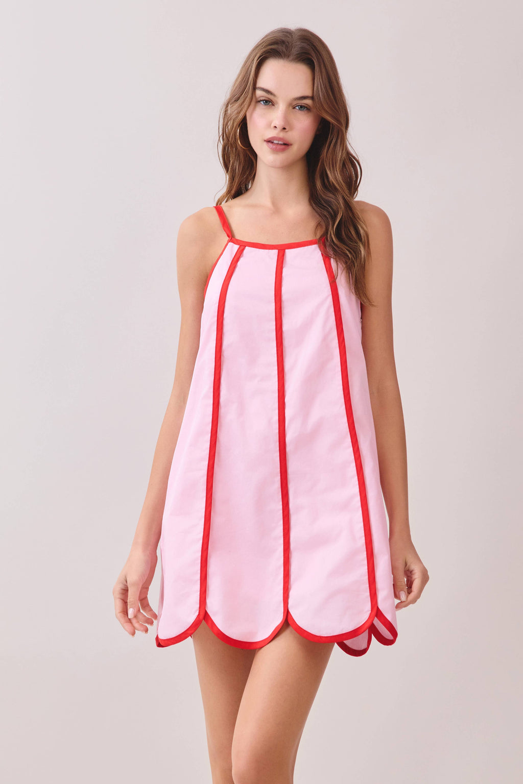 Sweetheart Stroll Scallop Dress