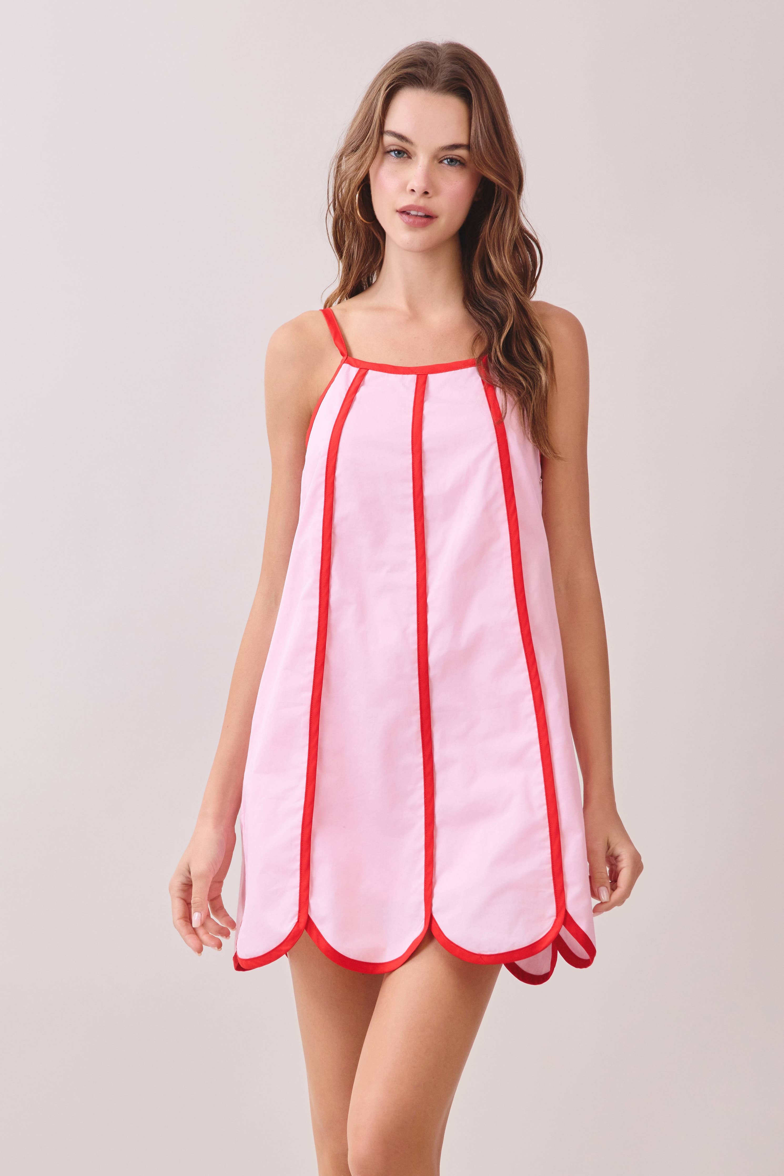 Sweetheart Stroll Scallop Dress