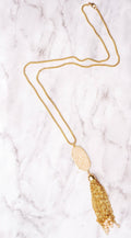 Golden Hour Tassel Necklace