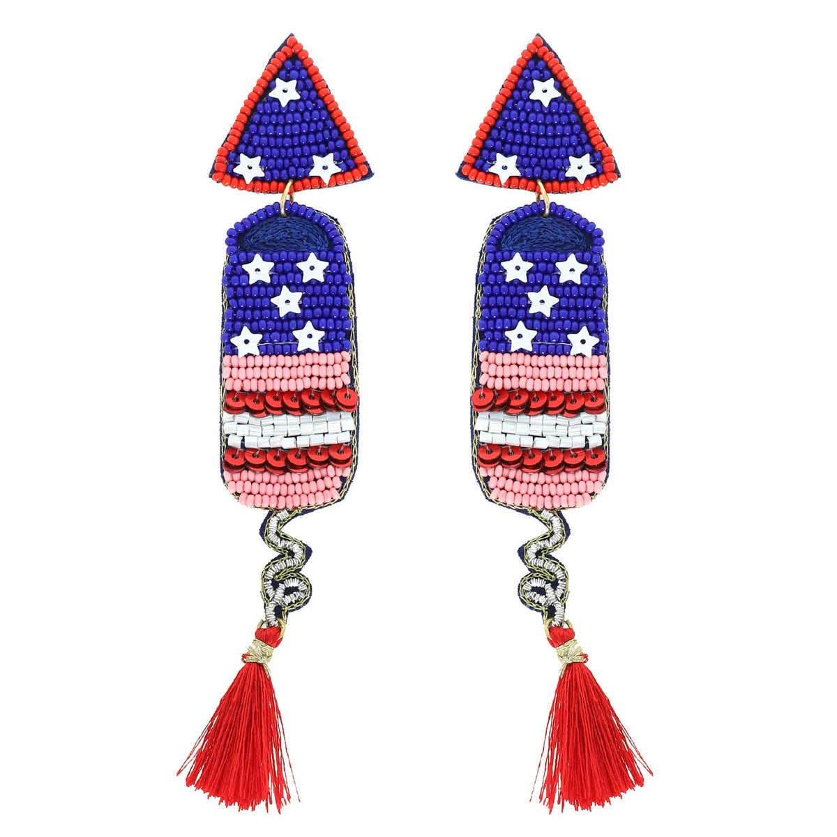Firecracker Fringe Statement Earrings