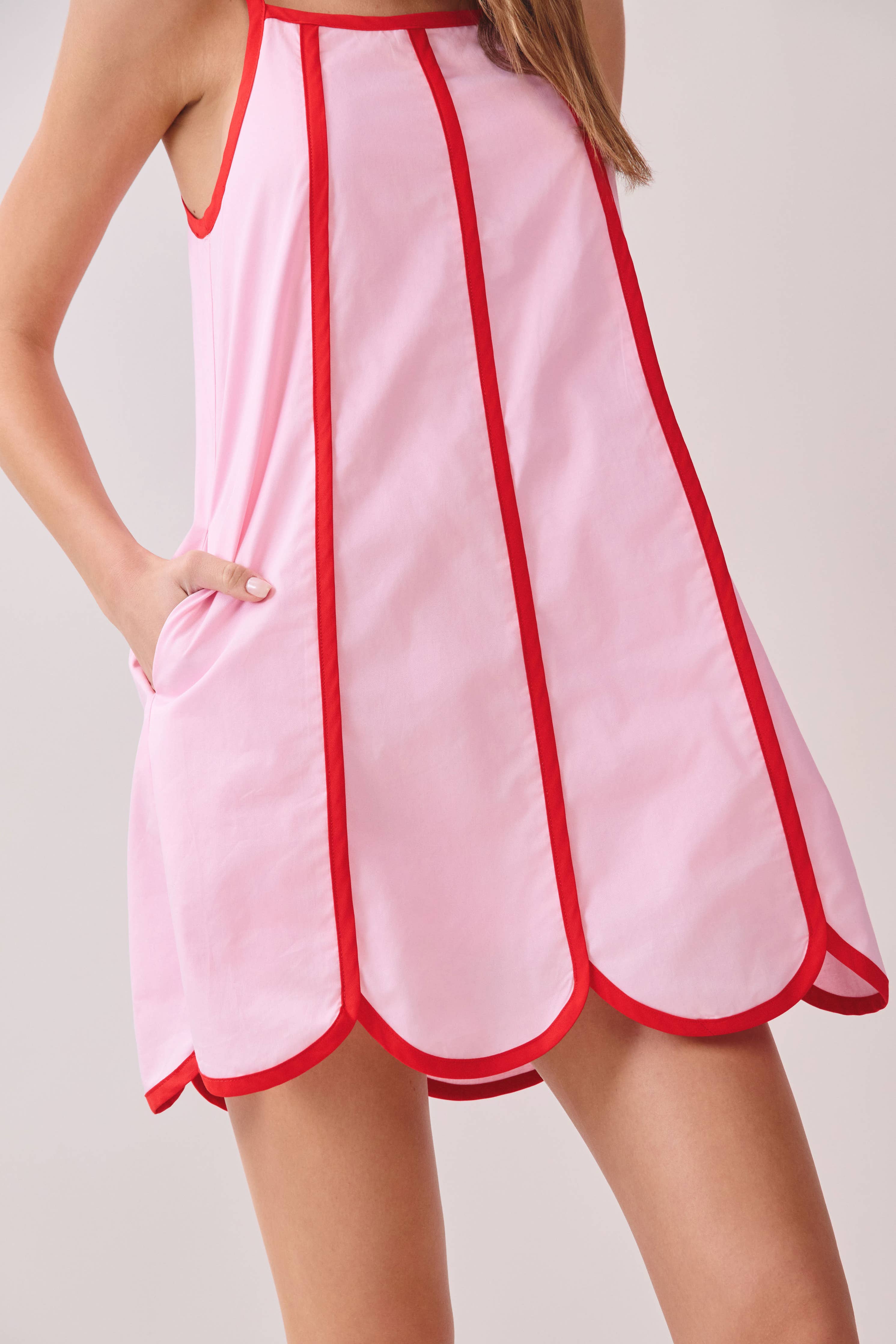 Sweetheart Stroll Scallop Dress