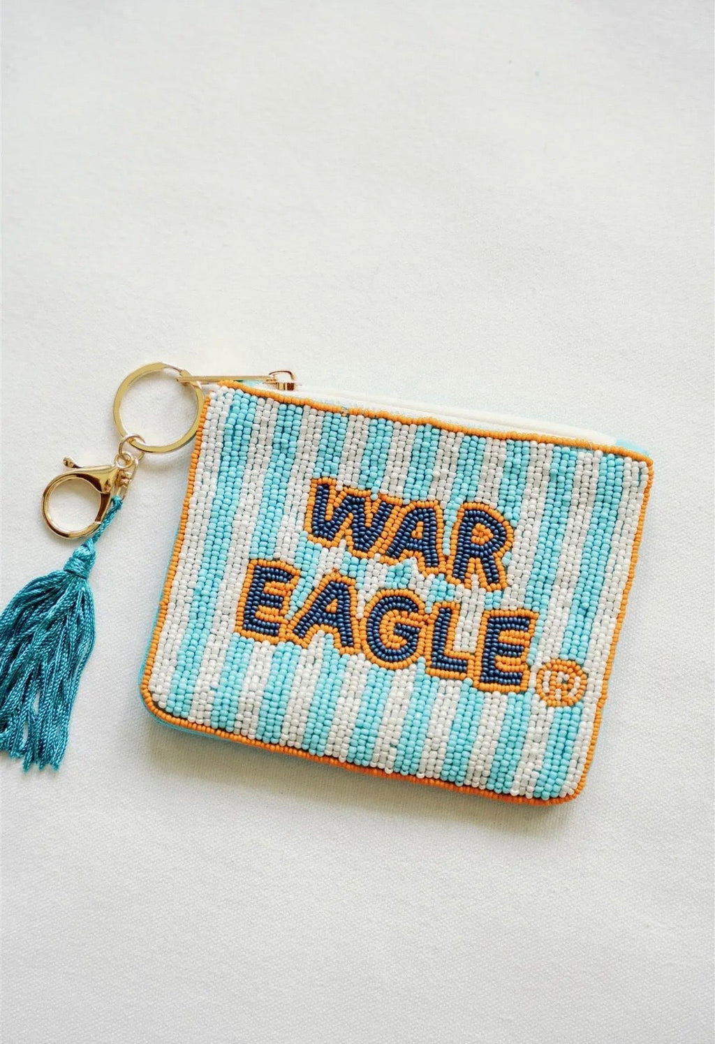 Auburn University Beaded Coin Purse