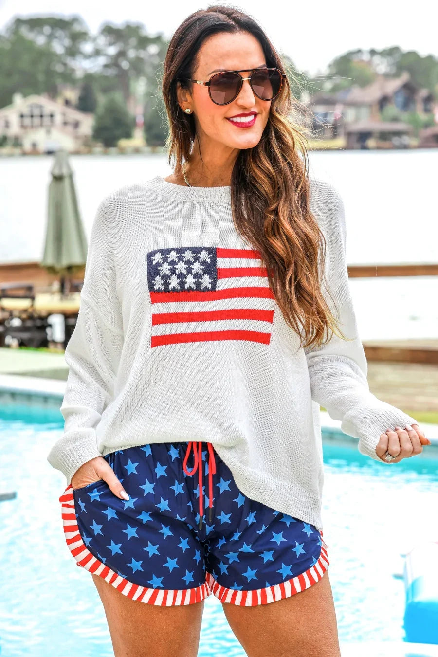 Stars & Stripes Forever Sweater - Reg & Curvy