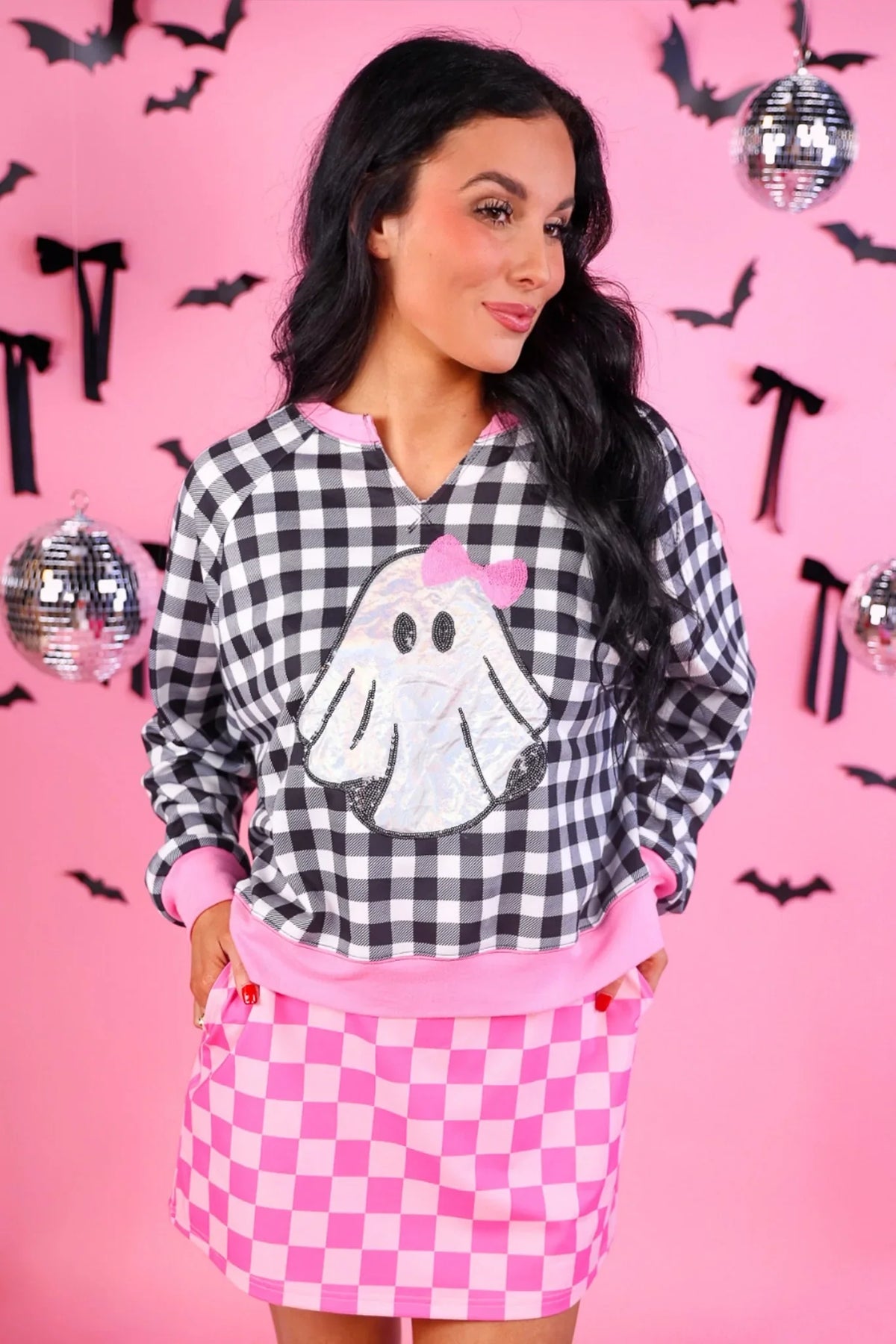 *PREORDER* Pink Boo Babe Pullover - Reg & Curvy