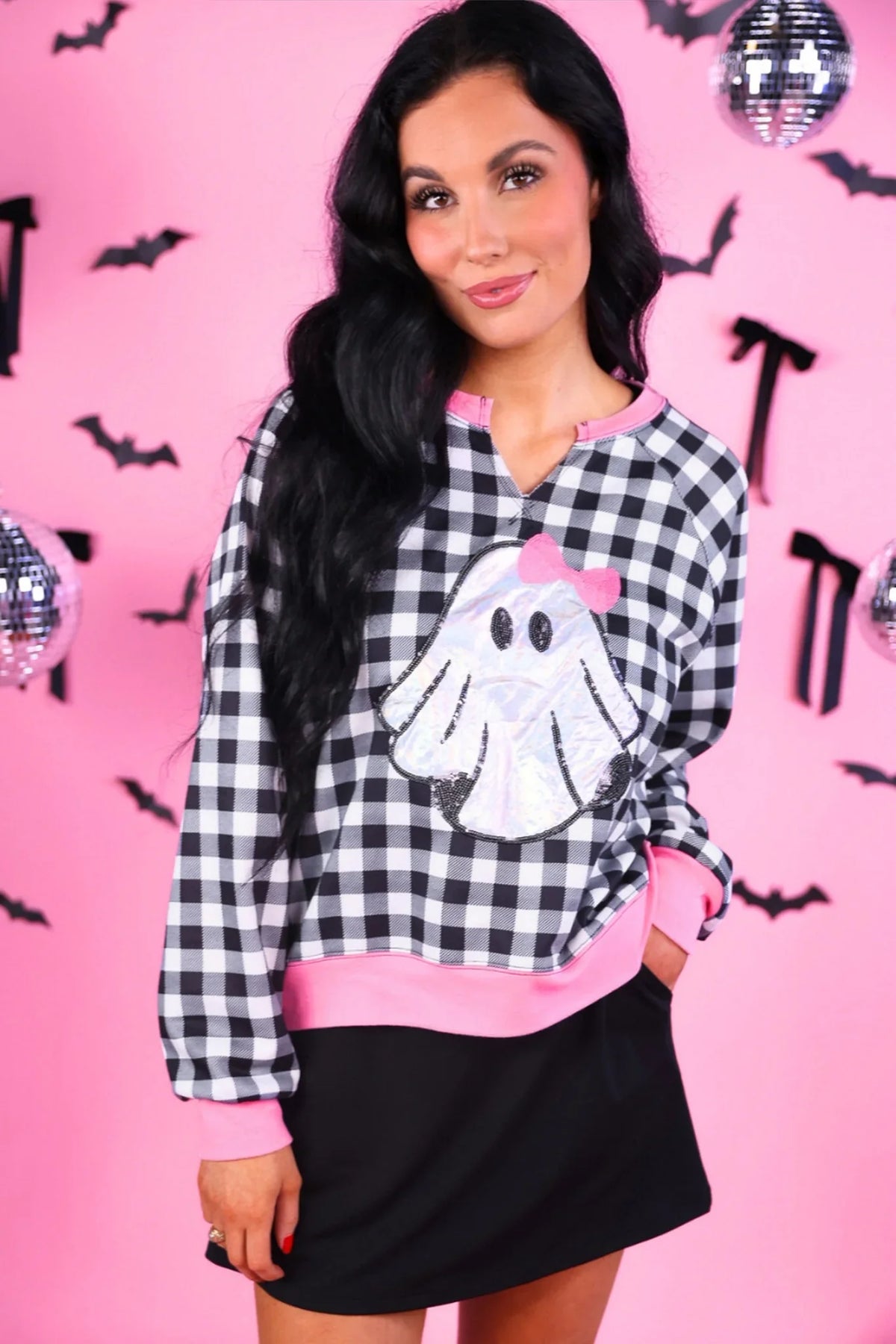 *PREORDER* Pink Boo Babe Pullover - Reg & Curvy