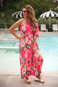 Island Sunset One-Shoulder Maxi Dress - Reg & Curvy