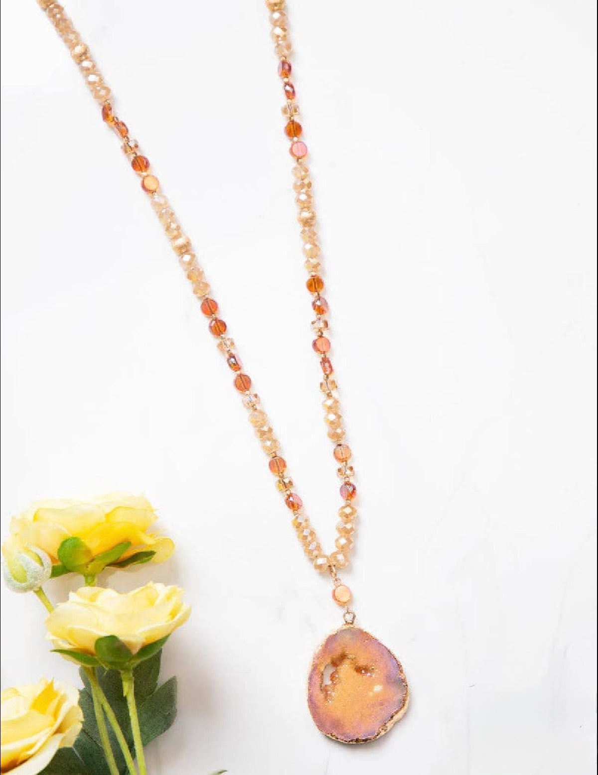 Sunset Glow Stone Necklace
