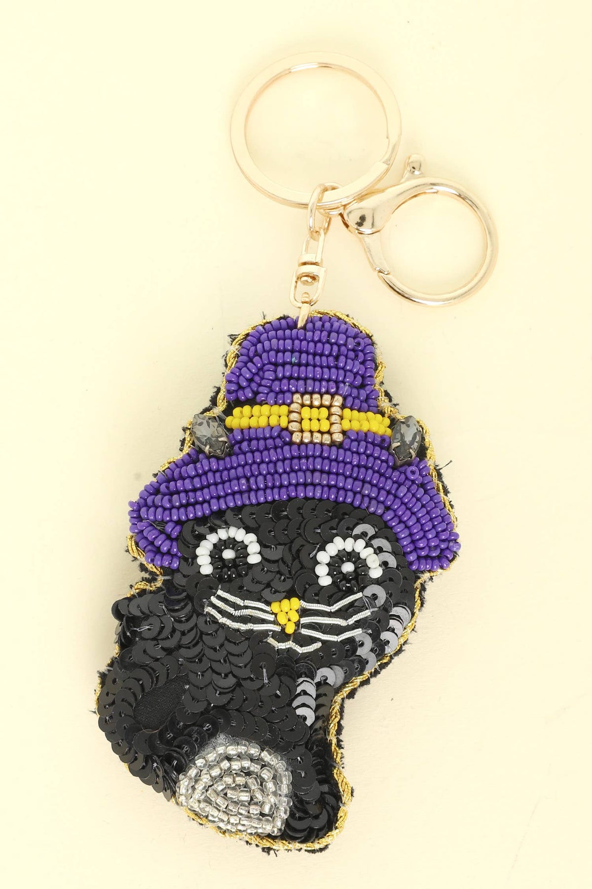Bewitched Black Cat Keychain