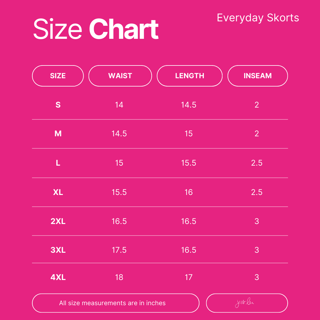 Bright Blooms Floral Skort - Reg & Curvy