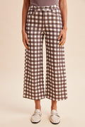 *PREORDER* Chestnut Check Wide Leg Pants - Reg & Curvy