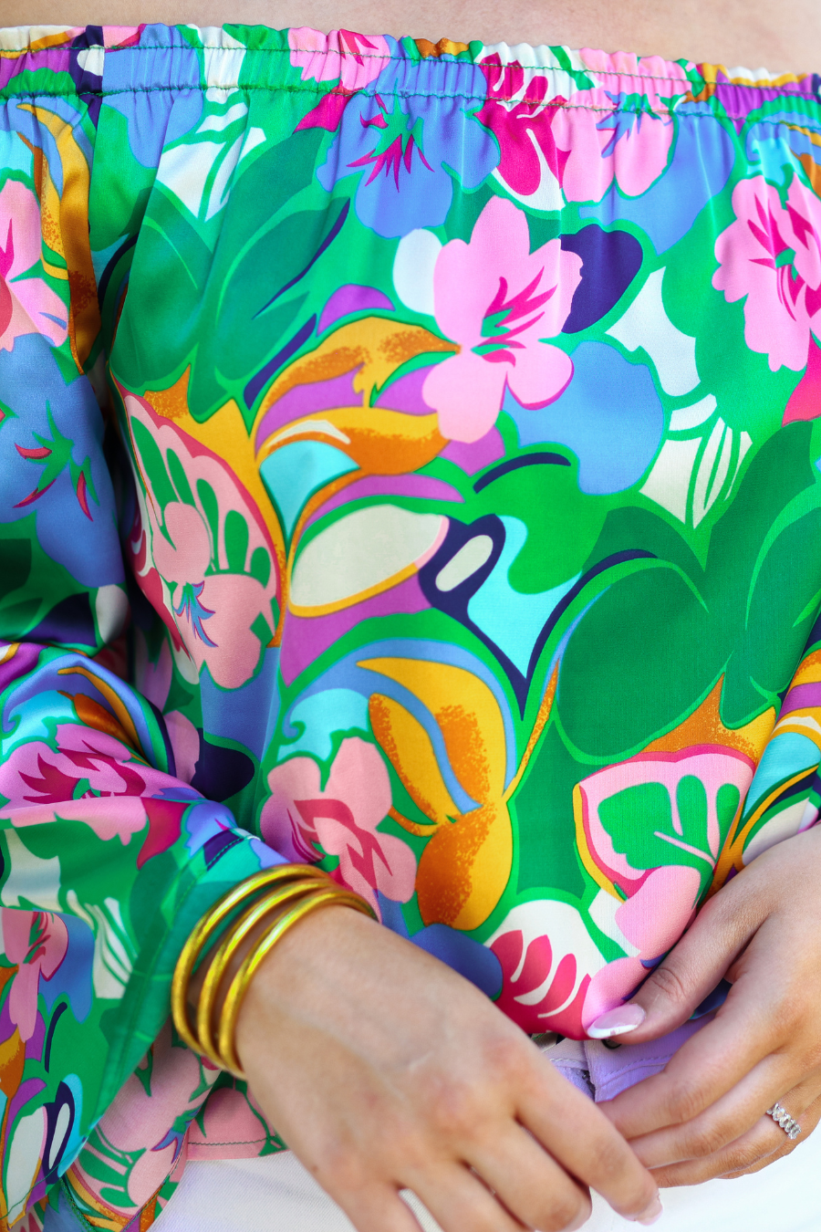 Tropic State of Mind Off Shoulder Top - Reg & Curvy