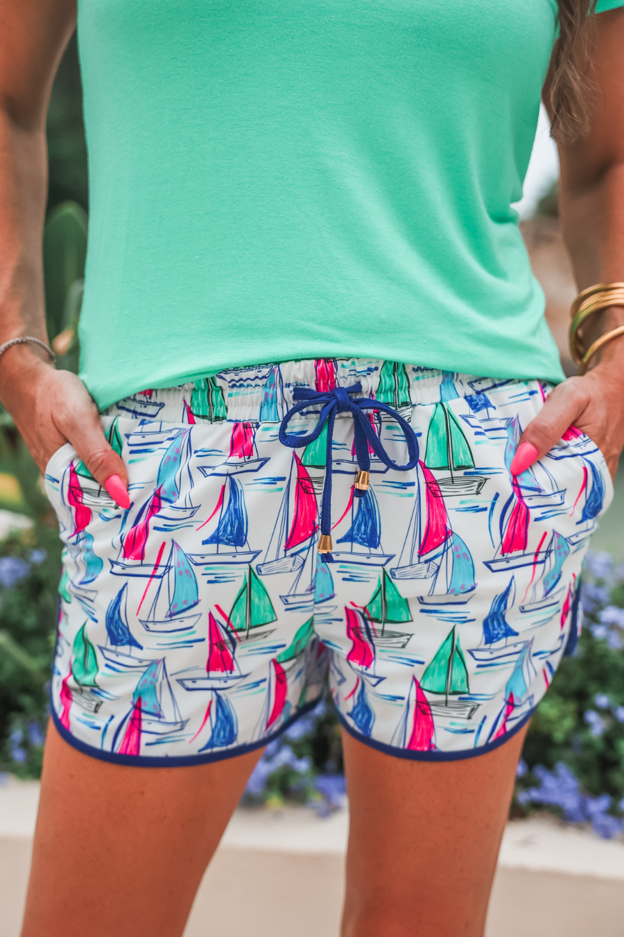 Harbor Days Sailboat Shorts - Reg & Curvy