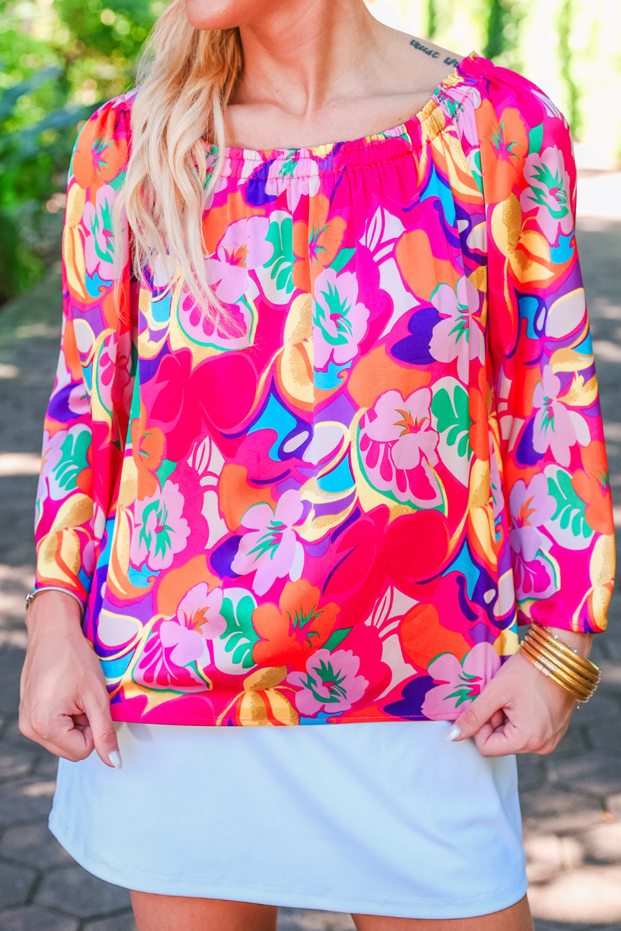 Tropic State of Mind Off Shoulder Top - Reg & Curvy
