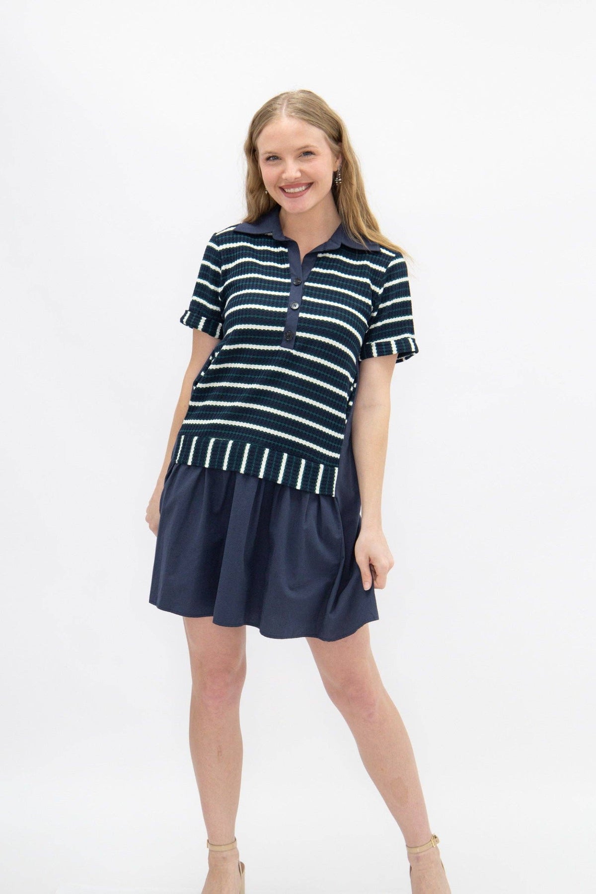 The Navy Lineup Polo Dress - Reg & Curvy