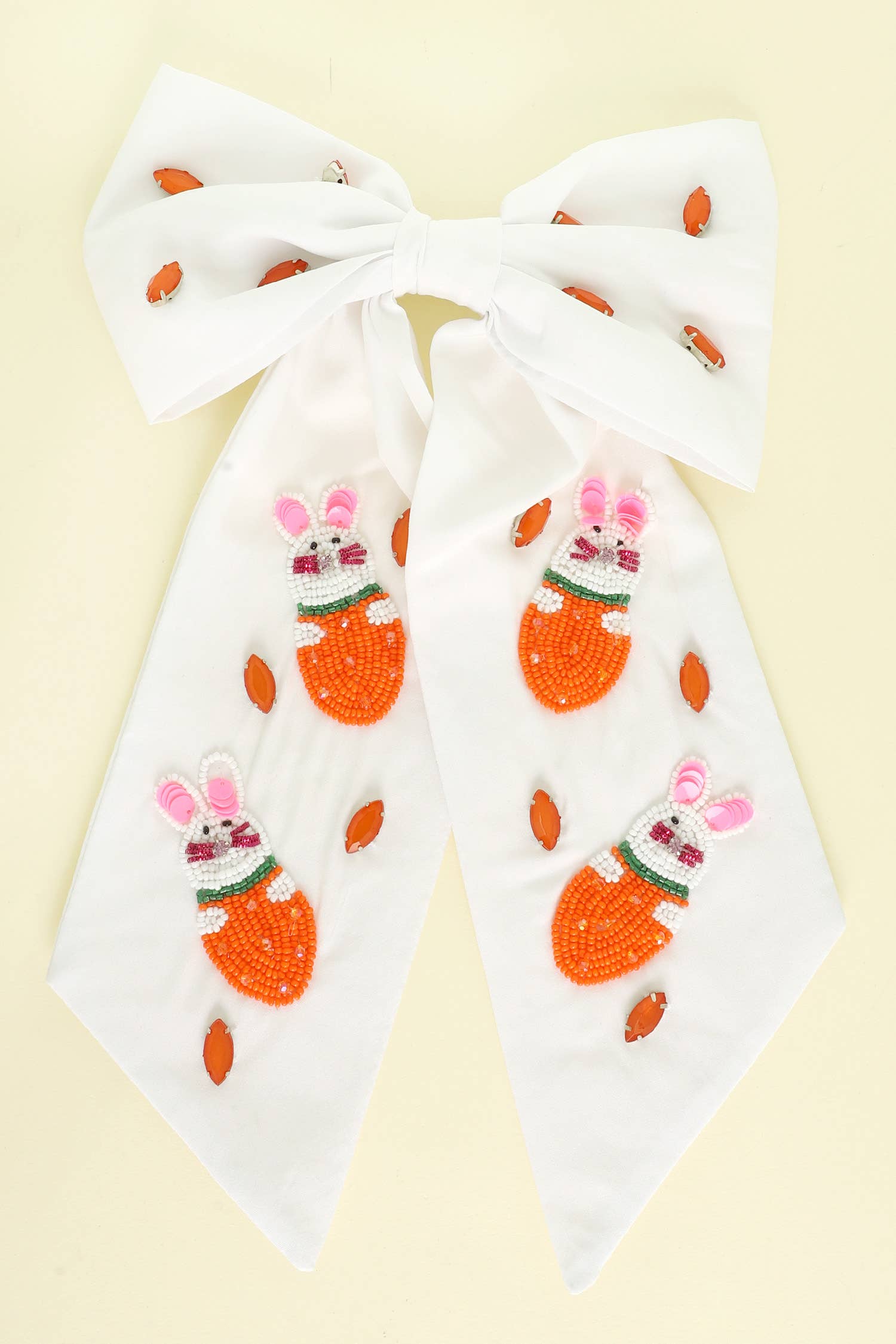 Carrot Cutie Bunny Statement Bow