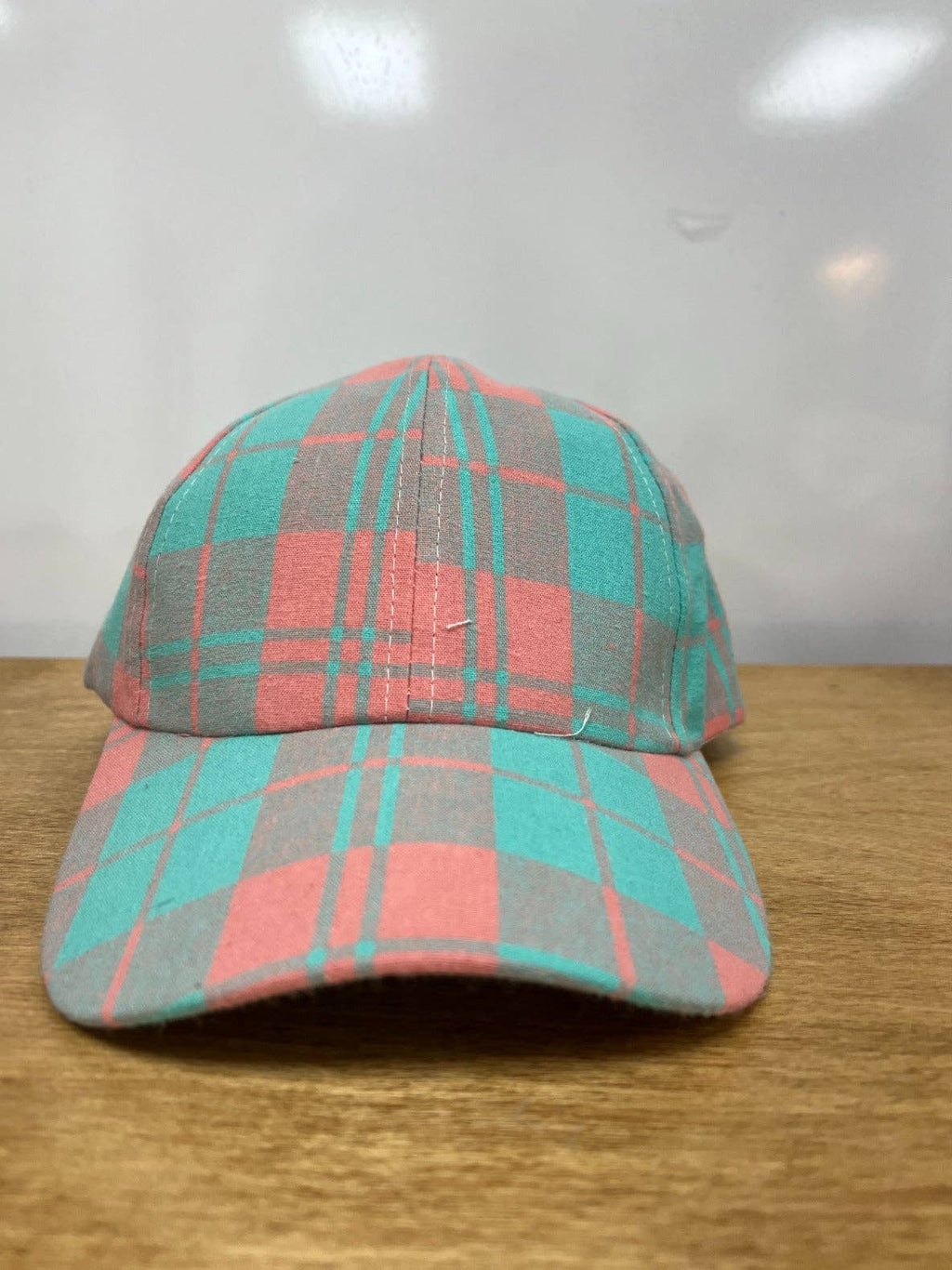 Peachy Plaid Days Hat