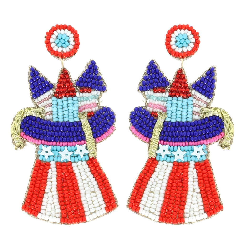 Star-Spangled Sweetheart Statement Earrings