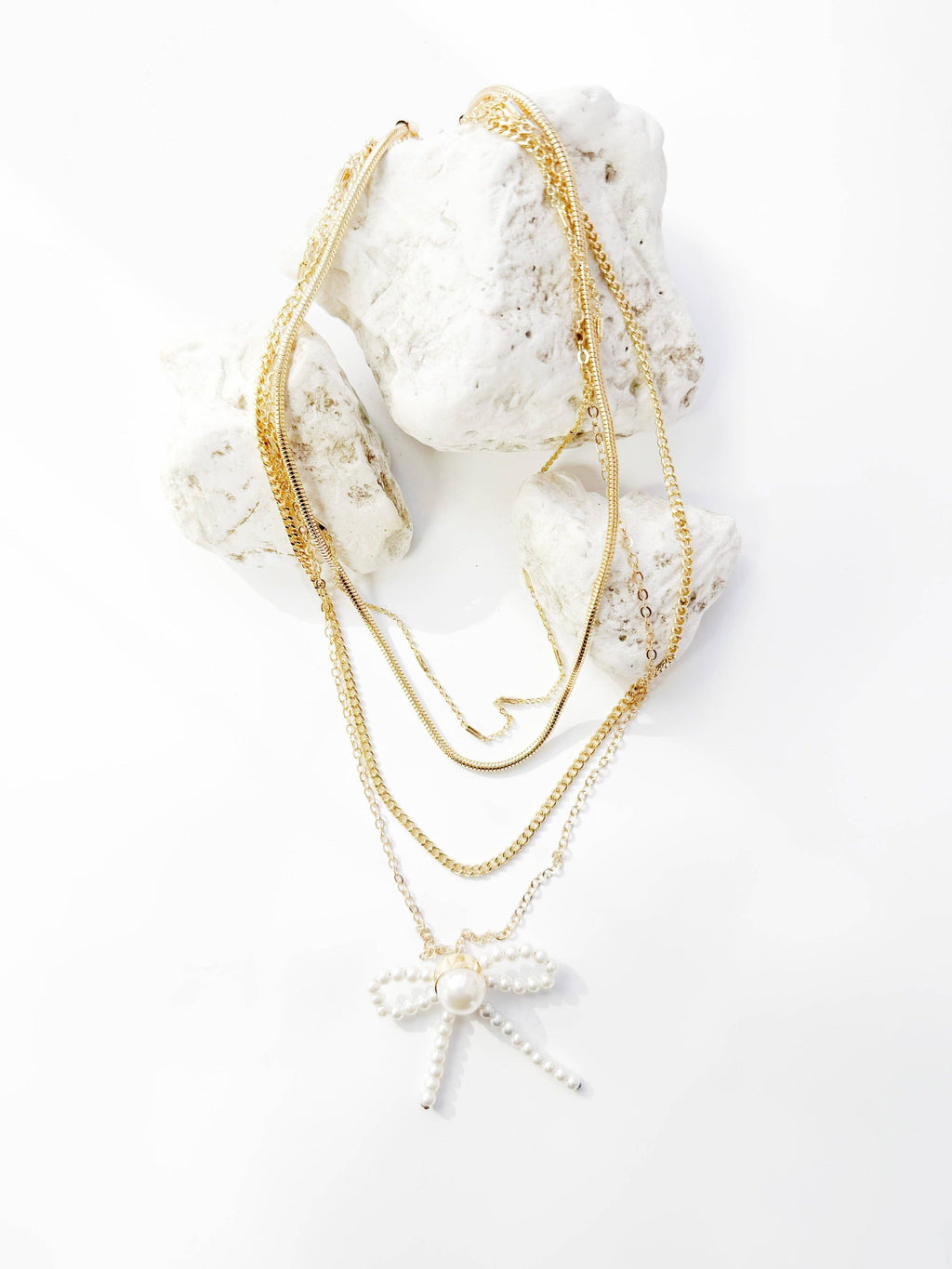 Tied Up In Pearls Necklace