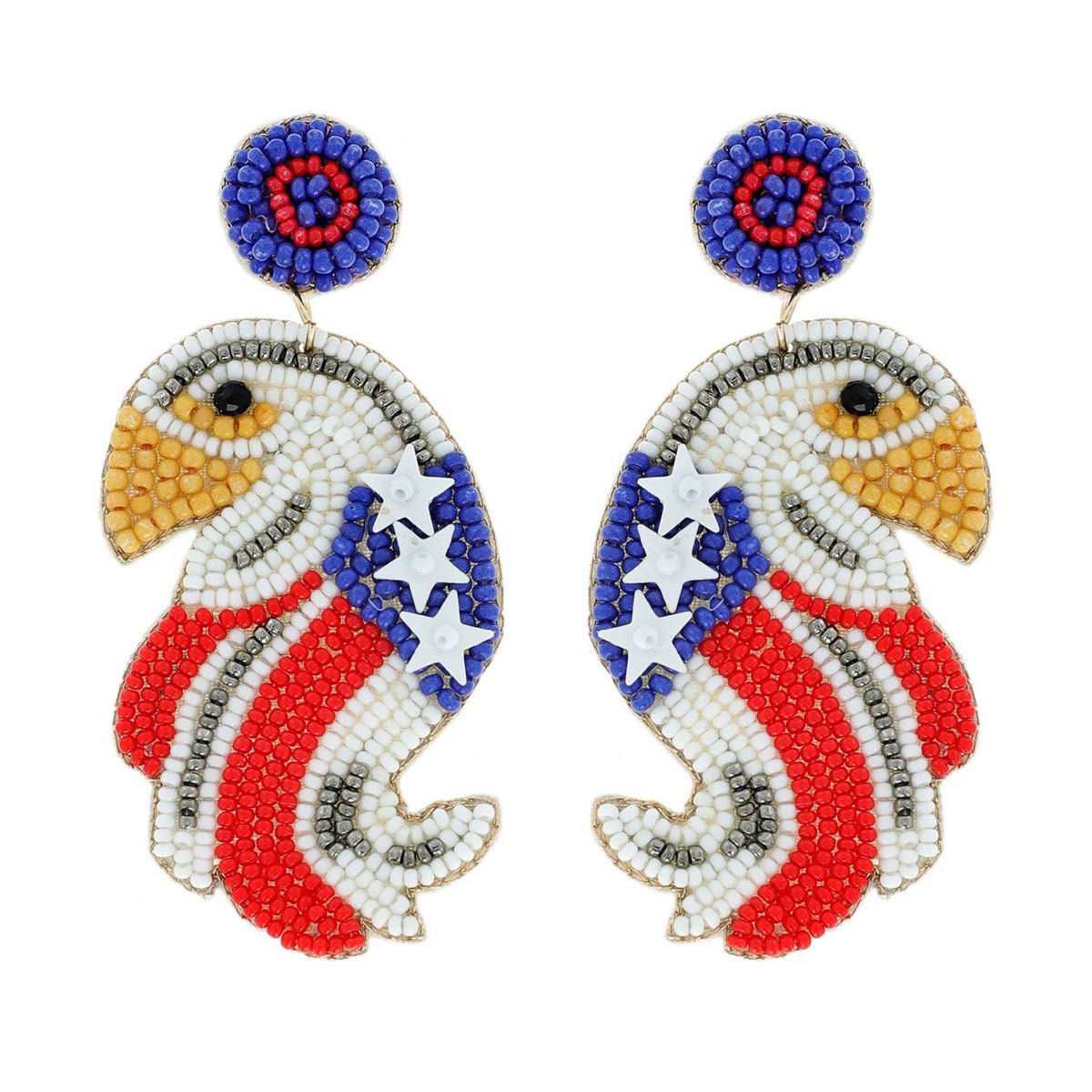 Star-Spangled Soar Eagle Earrings