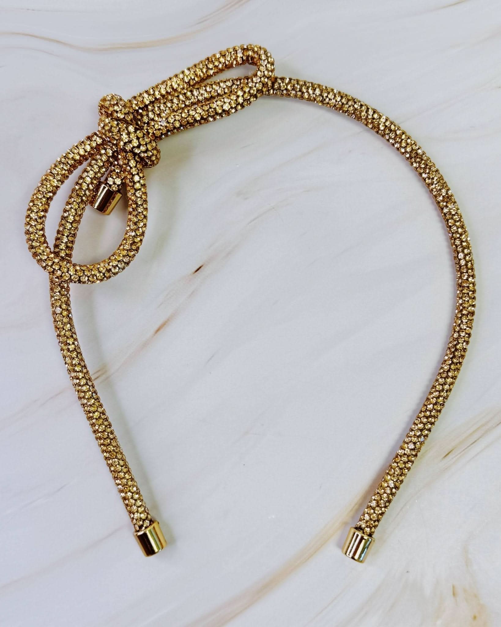 Bling Tube Bow Headband in 3 Colors