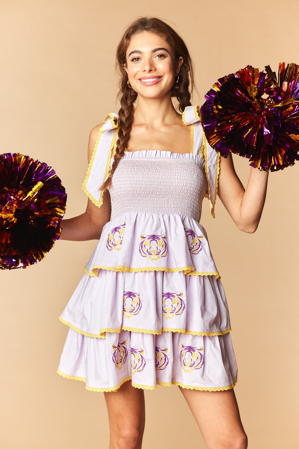 Geaux Time Tiered Dress
