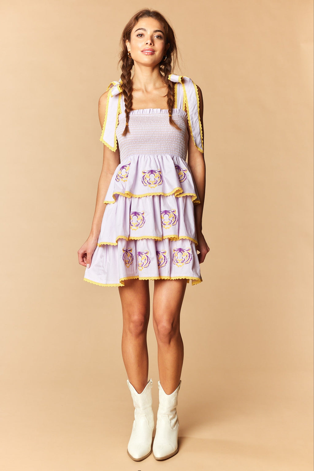Geaux Time Tiered Dress