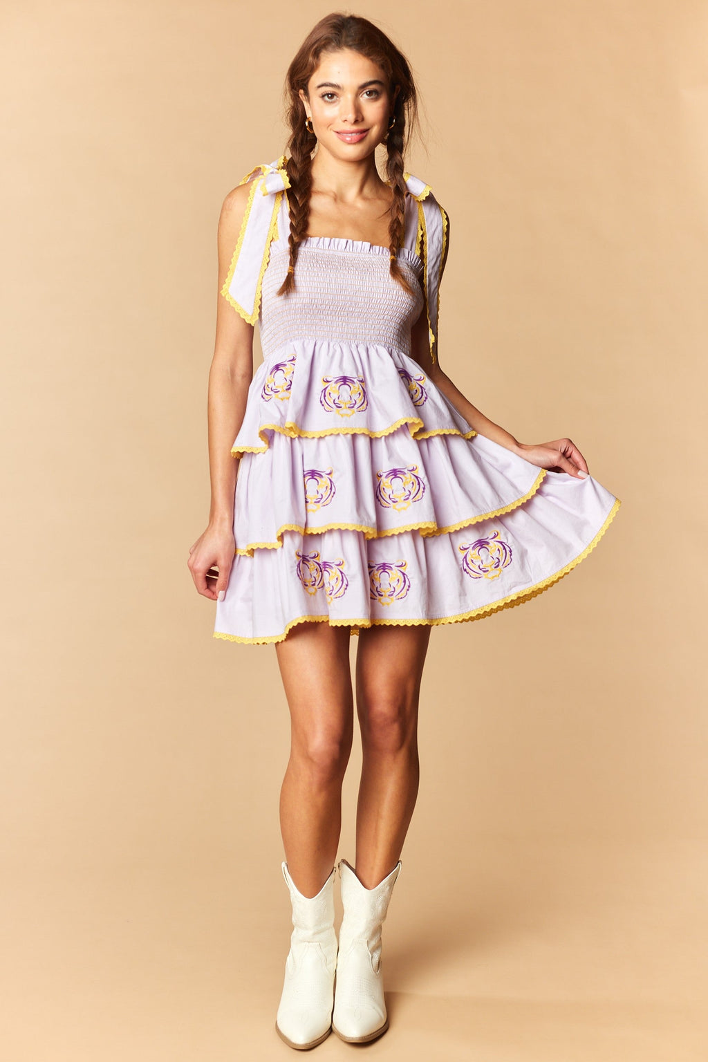 Geaux Time Tiered Dress