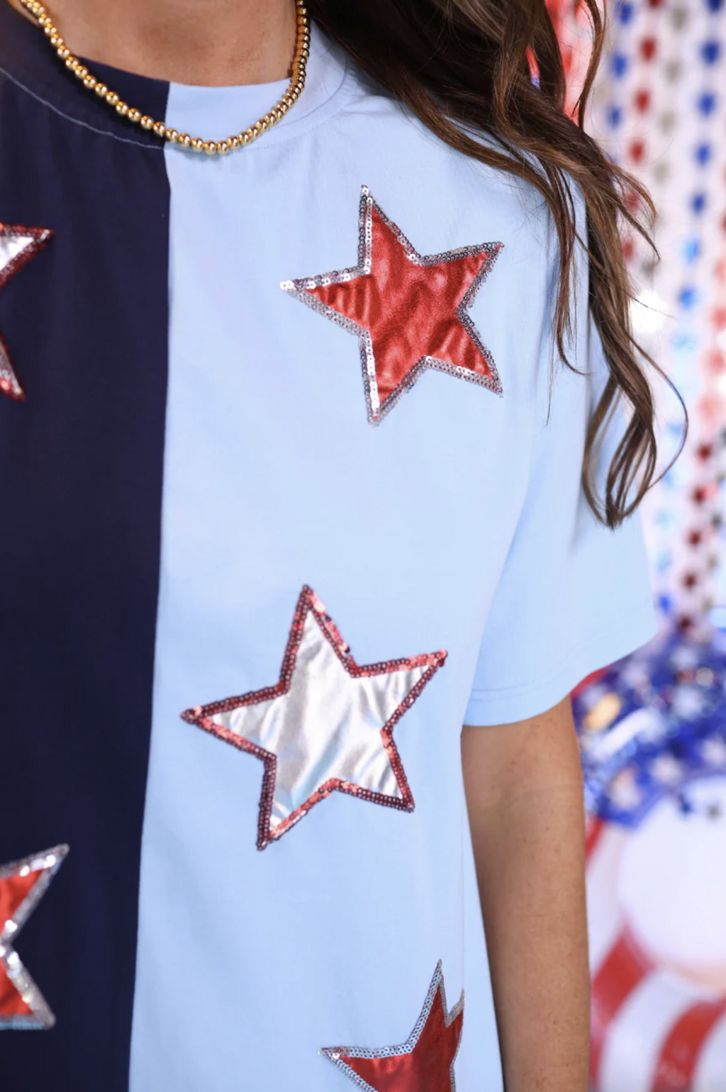 Star Spangled Sparkle Shift Dress - Reg & Curvy